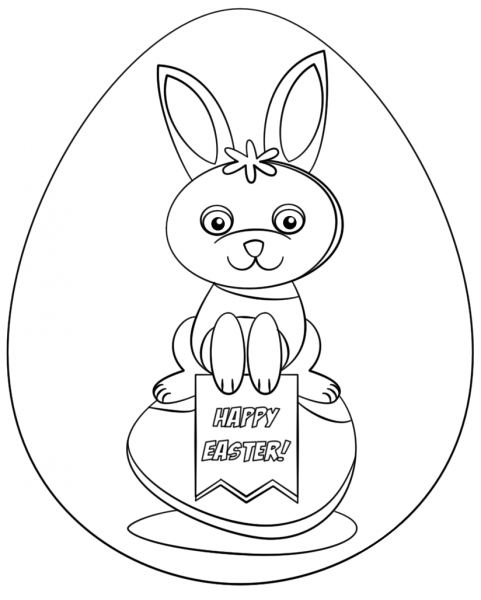 Happy Easter! coloring page image