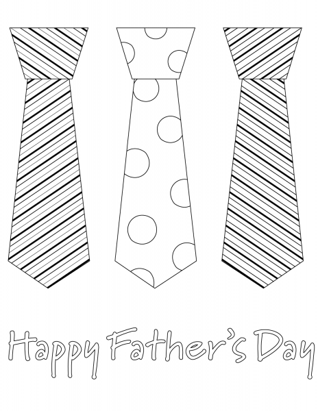 Happy Father’s Day coloring page image