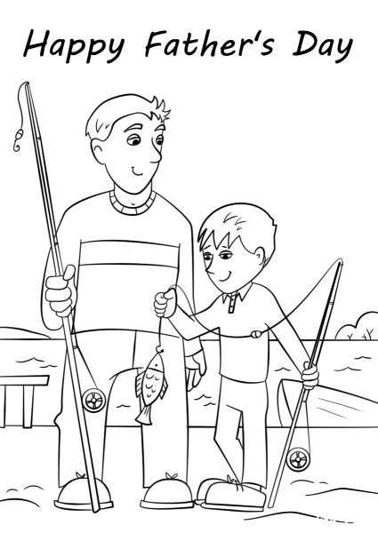 Happy Father’s Day coloring page image