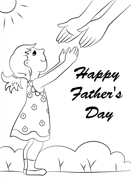 Happy Father’s Day coloring page image