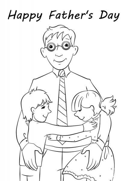 Happy Father’s Day coloring page image