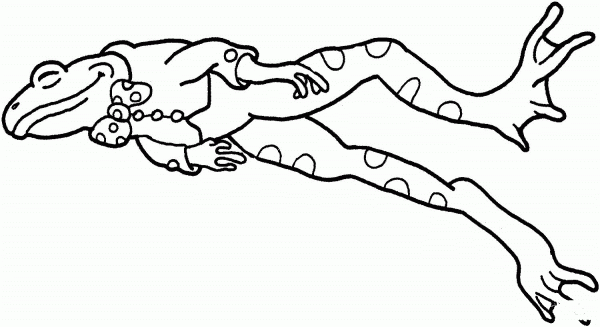 Happy Frog coloring page image
