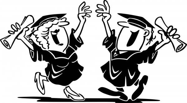 Happy Graduates coloring page image