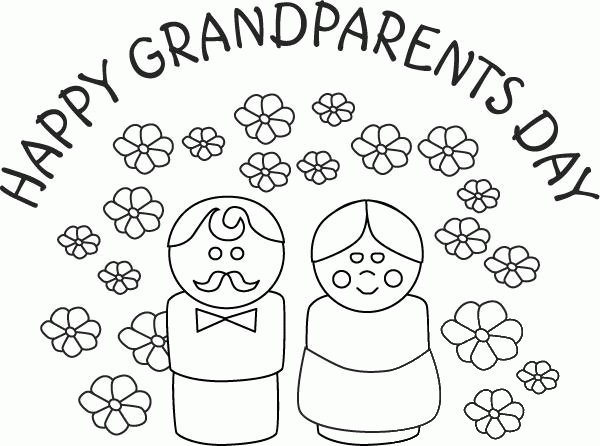 Happy Grandparents Day  coloring page image
