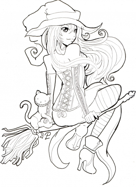 Happy Halloween coloring page image