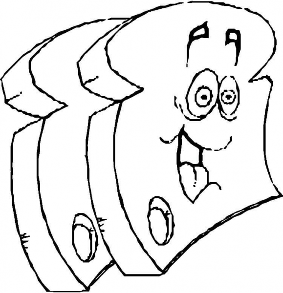 Happy Slices  coloring page image