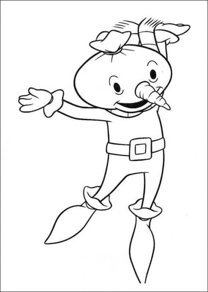 Happy Spud  coloring page image