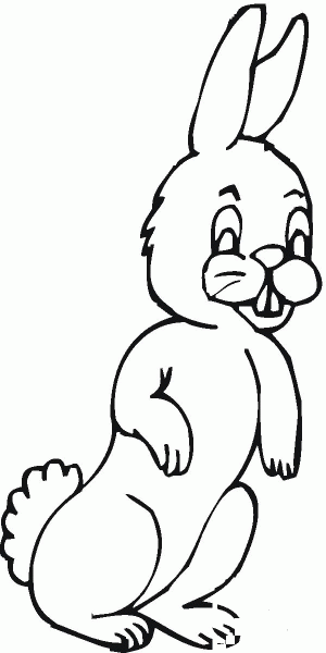 Hare coloring page image