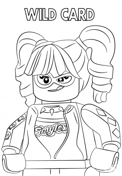 Harley Quinn from The LEGO Batman Movie coloring page image