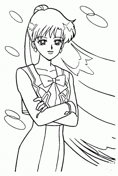 Haruka Tenoh  coloring page image