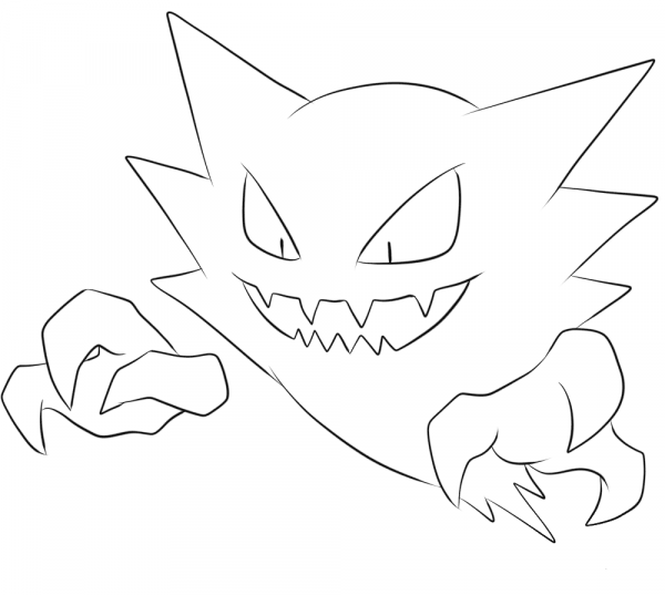 Haunter coloring page image