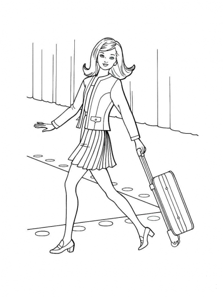 Have a nice trip coloring page image