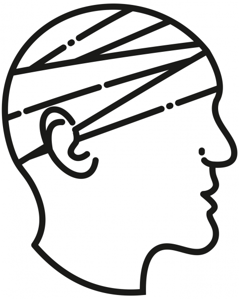 Head Injury coloring page image
