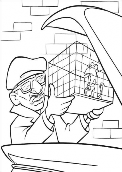 Health inspector Caught Remy  coloring page image