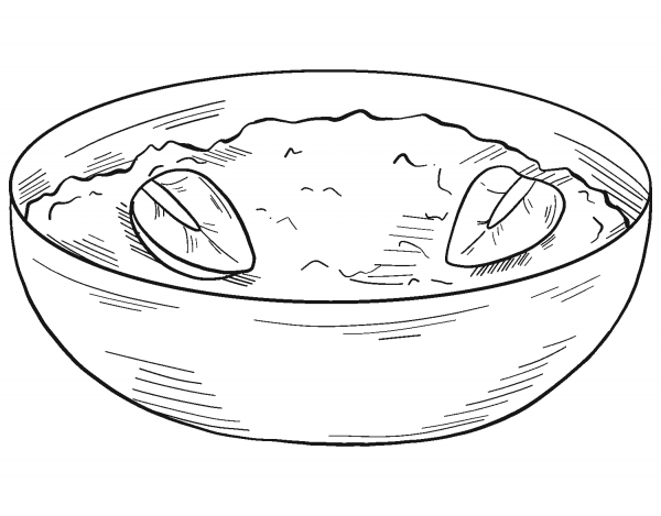 Healthy Breakfast coloring page image