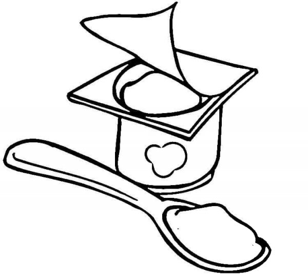 Healthy Food  coloring page image