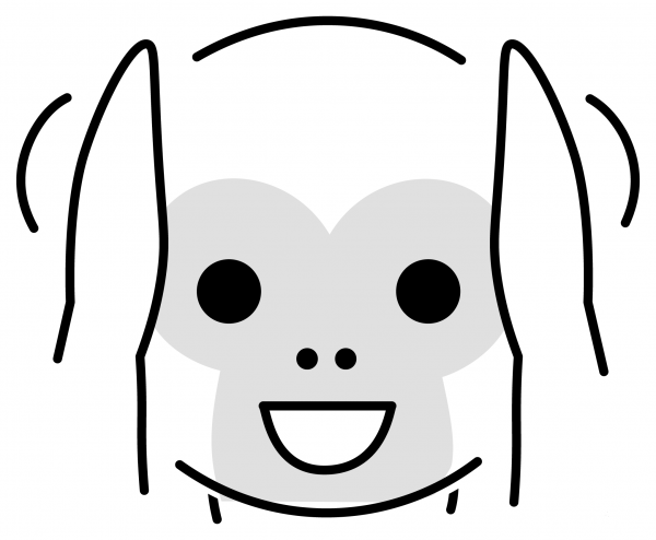 Hear No Evil Monkey Emoji coloring page image