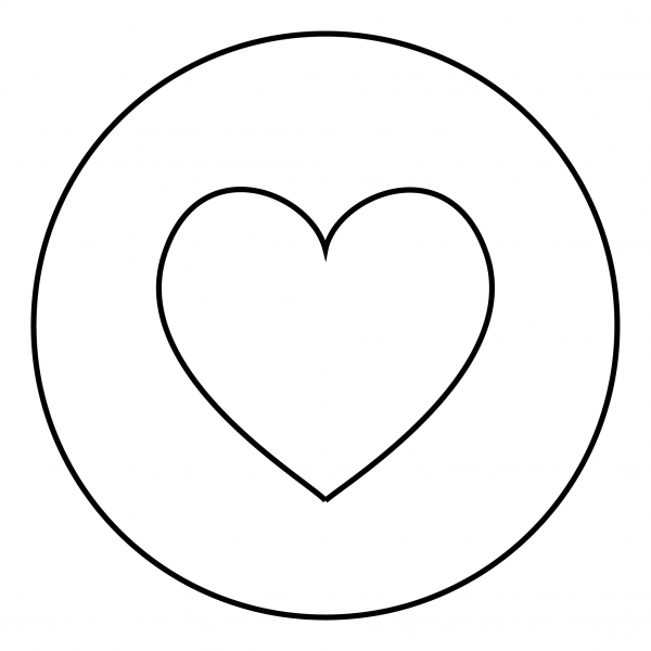 Heart Decoration coloring page image