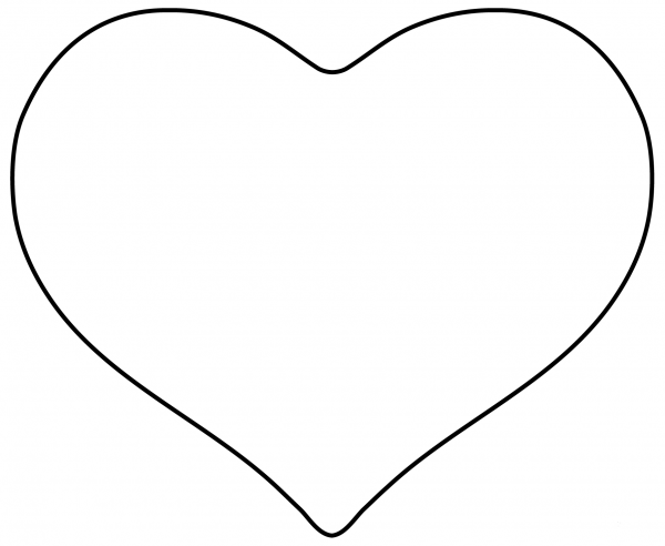 Heart Emoji coloring page image