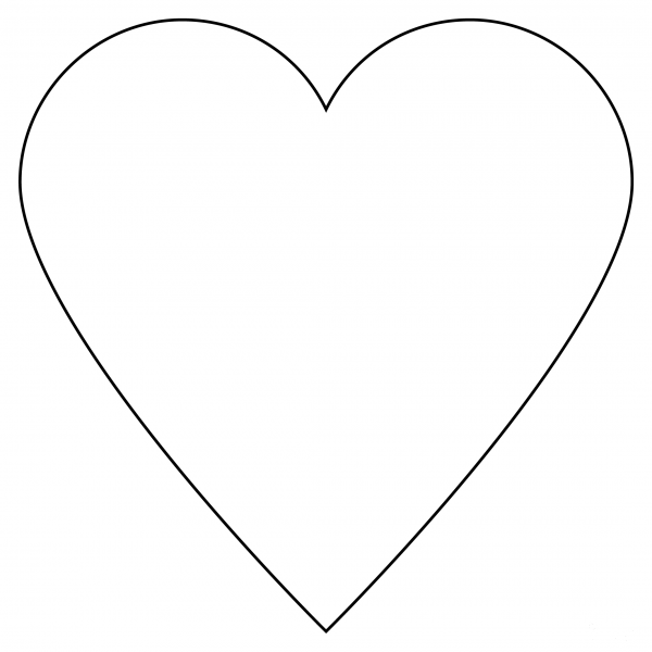 Heart Suit coloring page image