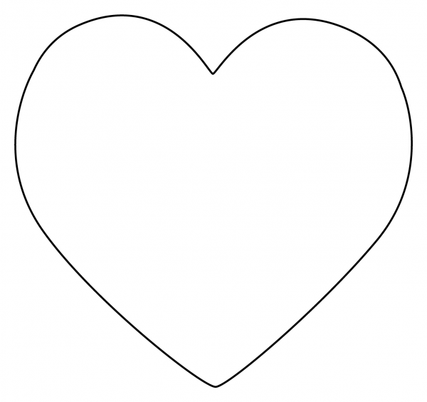 Heart Suit Emoji coloring page image
