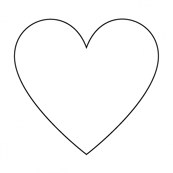 Heart Suit Emoji coloring page image