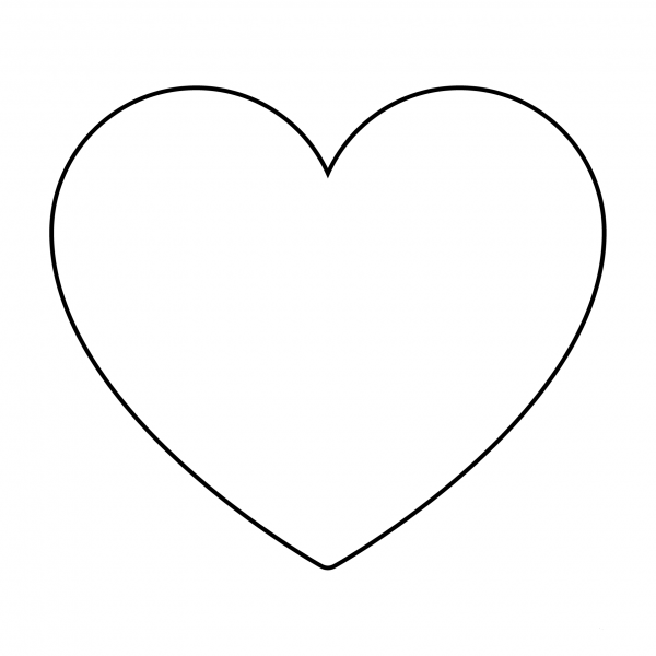 Heart Suit Emoji coloring page image