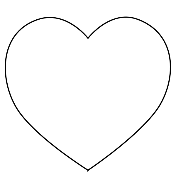 Heart Suit Emoji coloring page image