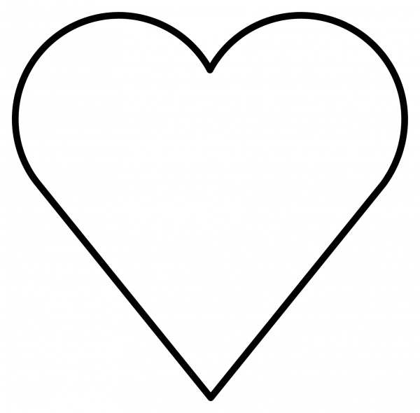 Heart Suit Emoji coloring page image