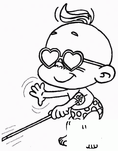 Heart Sunglasses coloring page - ColouringPages