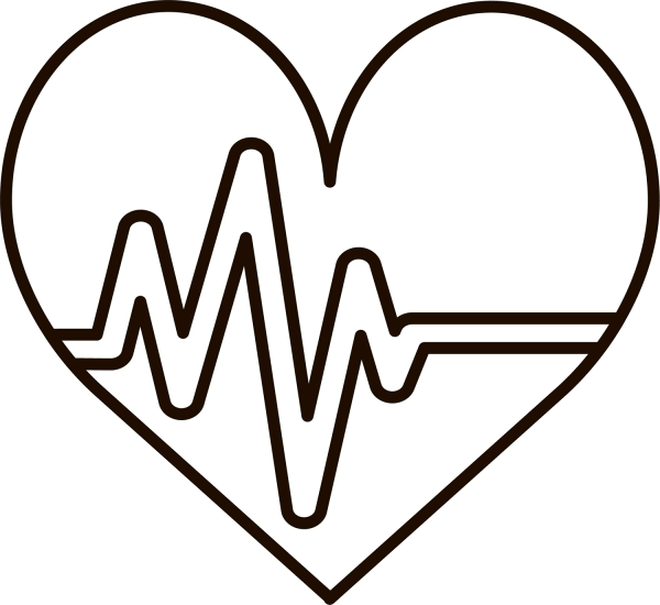 Heartbeat coloring page image