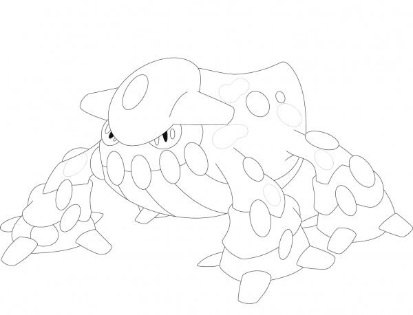 Heatran coloring page image