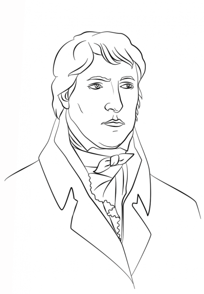 Hegel coloring page image