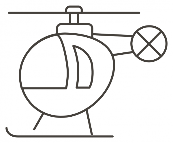 Helicopter coloring page image