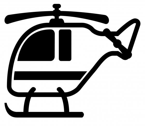 Helicopter Emoji coloring page image