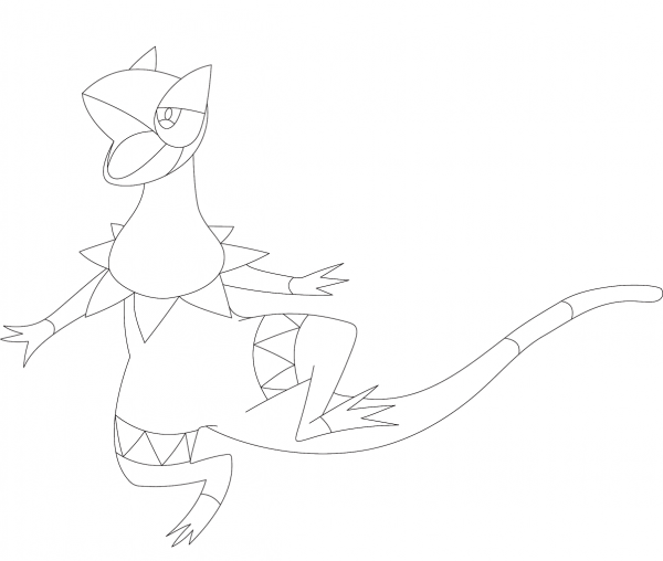 Heliolisk coloring page image
