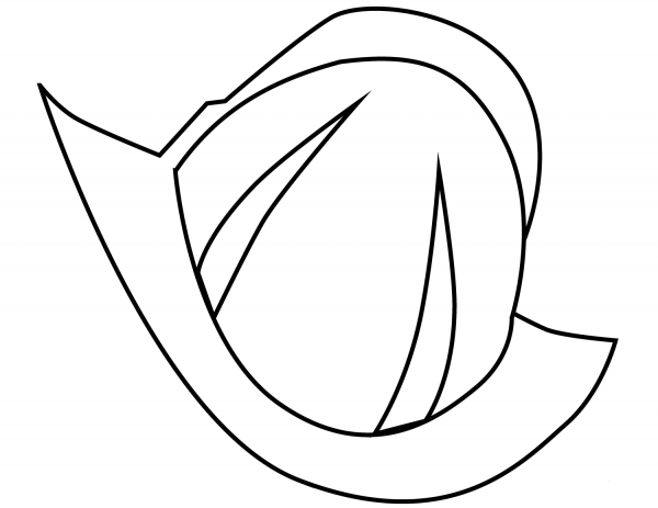 Helmet coloring page image