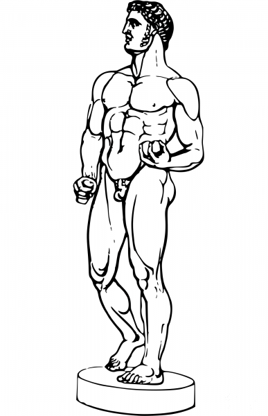 Heracles coloring page image