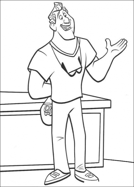 Hiding The Gift  coloring page image