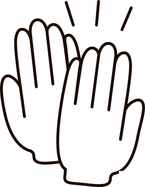 High Five coloring page image