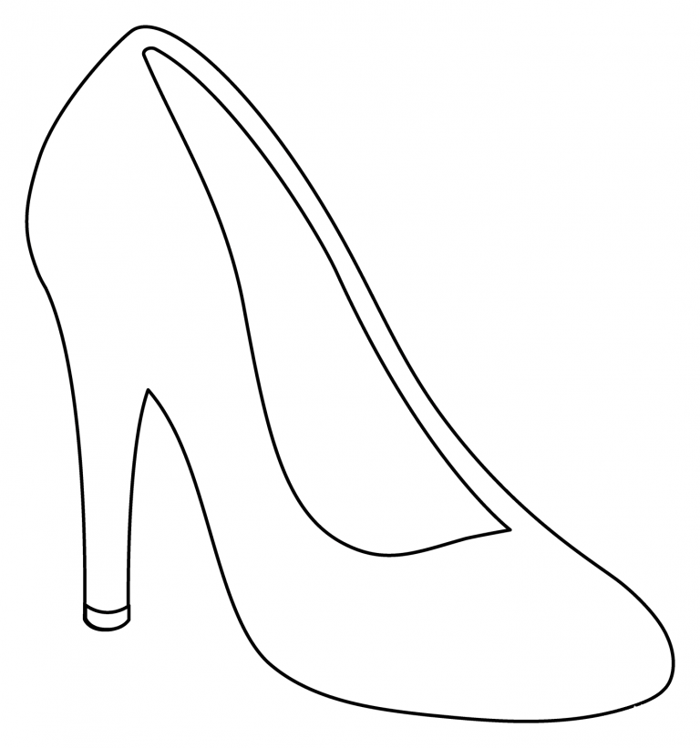 High Heeled Shoe Emoji coloring page - ColouringPages