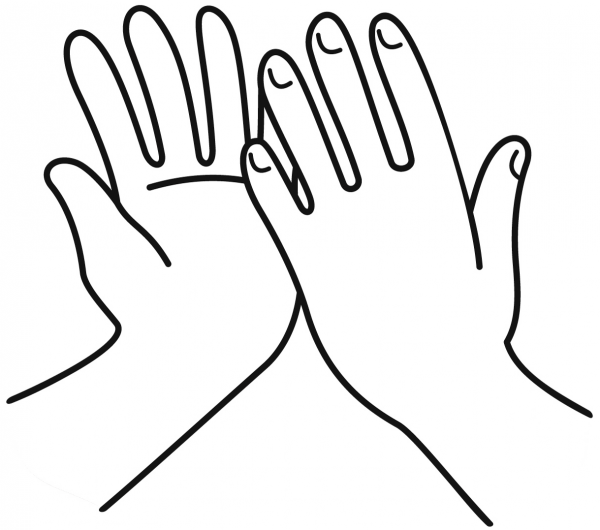 Highfive coloring page image