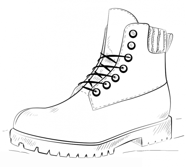 Hiking Boot coloring page - ColouringPages