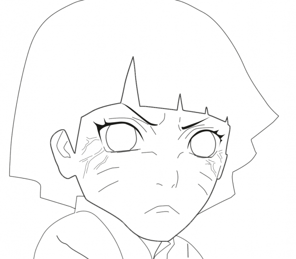 Himawari Uzumaki coloring page image