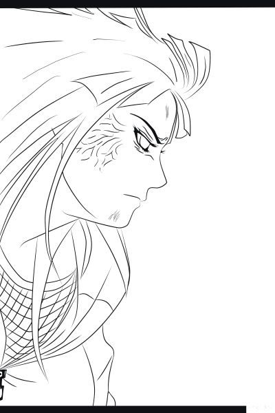 Hinata Hyuga coloring page image