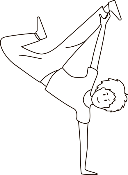 Hip Hop Dance coloring page image
