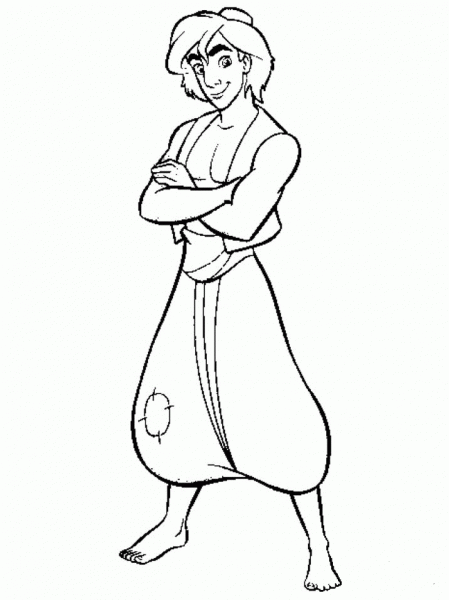 Aladdin  coloring page image