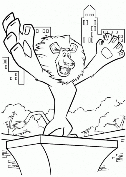 Alex In The Zoo  coloring page image