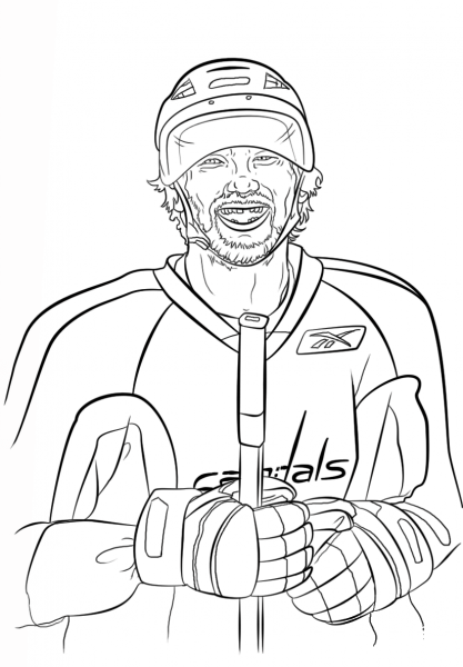 Alex Ovechkin coloring page image