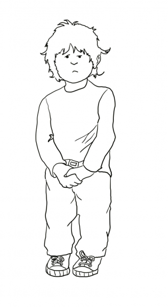 Alexander and the Terrible Horrible no Good coloring page image